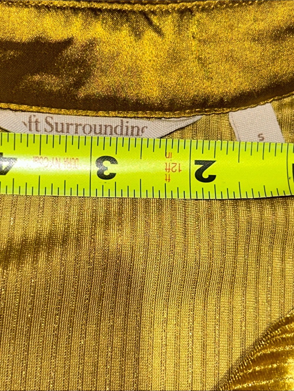 Soft Surroundings Gold Button-Front Blouse - Picture 5 of 7